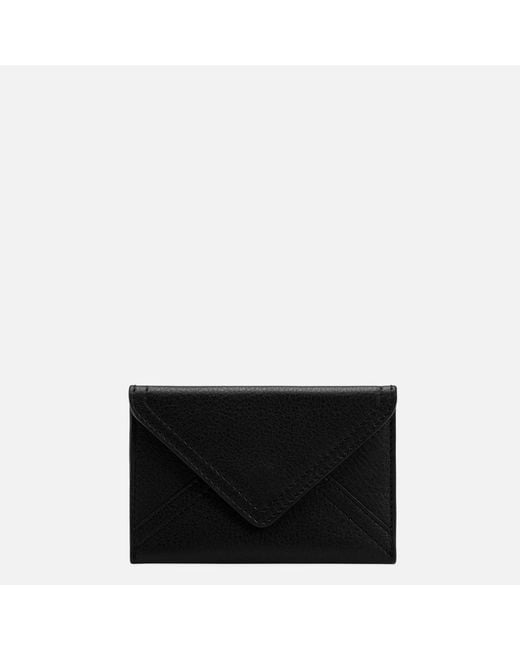 AMI Natural Etienne Taurillon Leather Envelope Card Holder