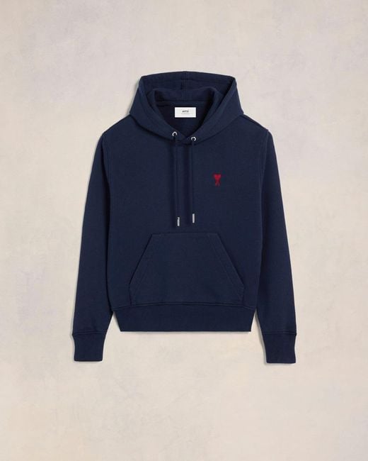 AMI Blue De Coeur Hoodie