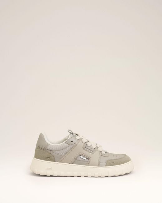 AMI Natural Cowhide Leather A Walk Sneakers