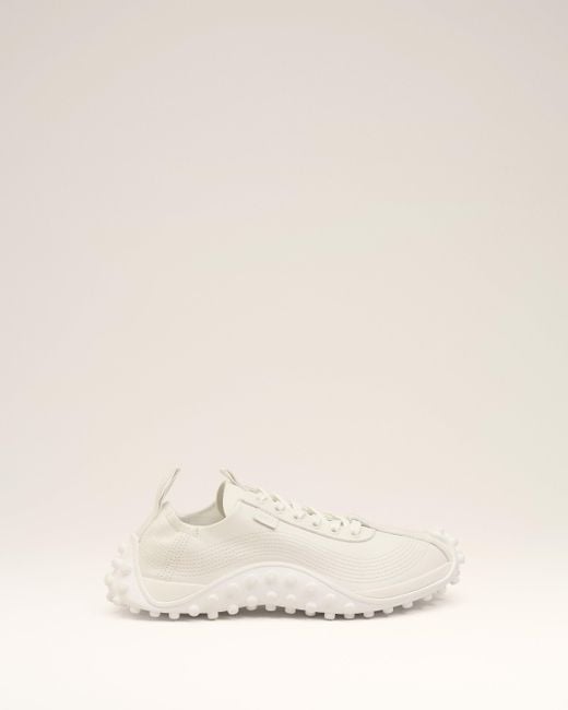 AMI Natural Smooth Leather Mirage Sneakers