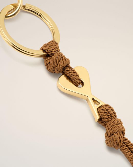 AMI Natural Metal Ami De Coeur Charm Keyring