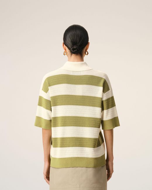 AMI Natural Cotton Short Sleeves Ami De Coeur Polo