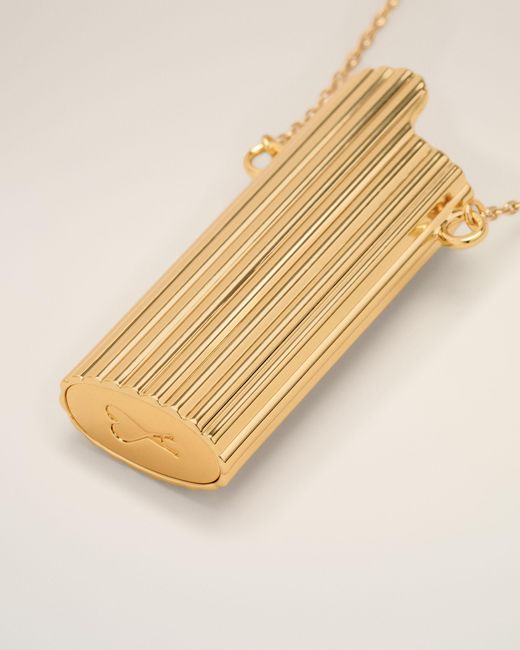 AMI Natural Brass Lighter Holder Necklace