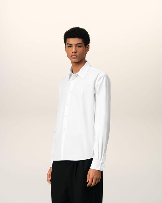 AMI Natural Cotton Ami De Coeur Classic Shirt for men