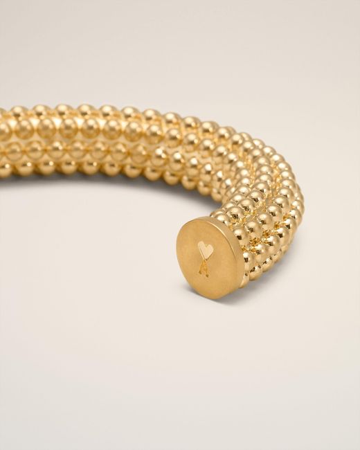 AMI Metallic Brass Pearl Bracelet