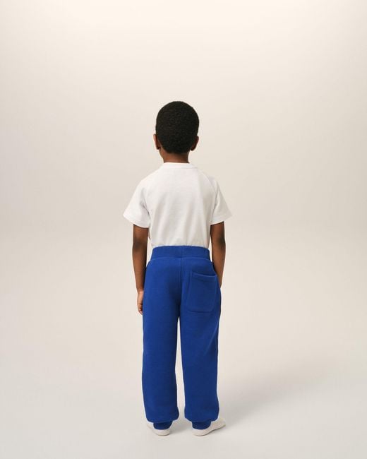 AMI Blue Cotton Track Pants With Ami De Coeur