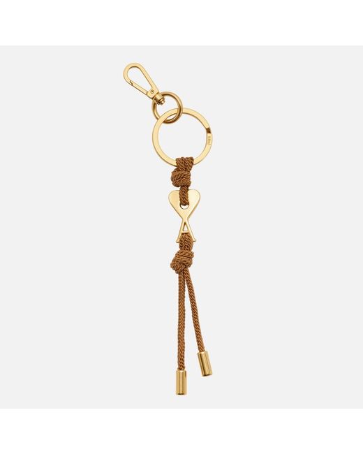 AMI Natural Metal Ami De Coeur Charm Keyring