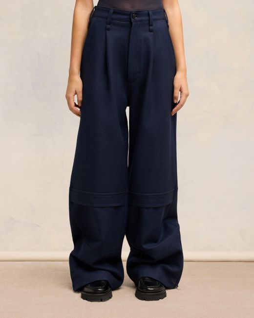 AMI Blue Cargo Trousers