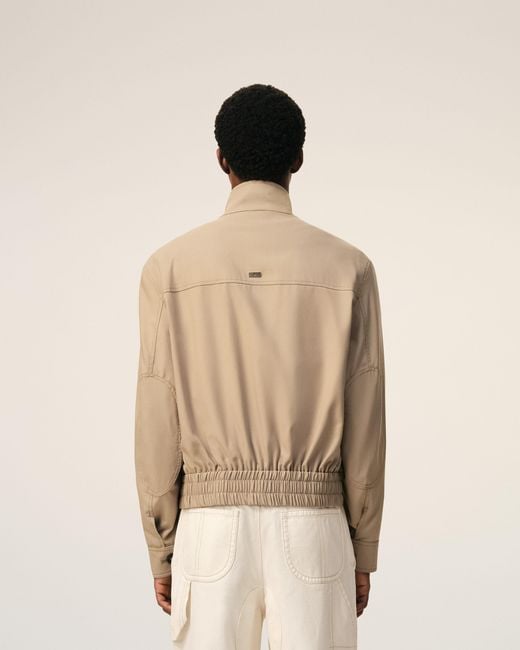 AMI Natural New Wool Harrington Jacket for men
