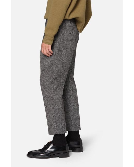 wool high waisted trousers