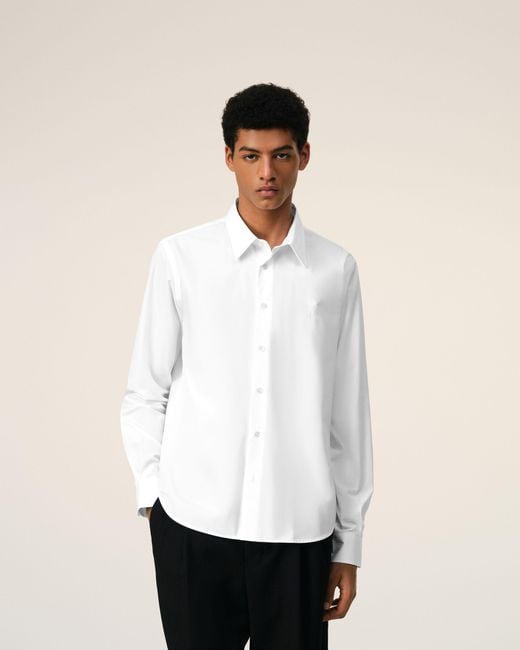 AMI Natural Cotton Ami De Coeur Classic Shirt for men