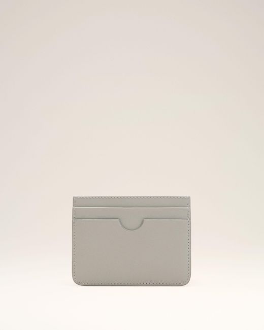 AMI White Cowhide Leather Ami De Coeur Card Holder