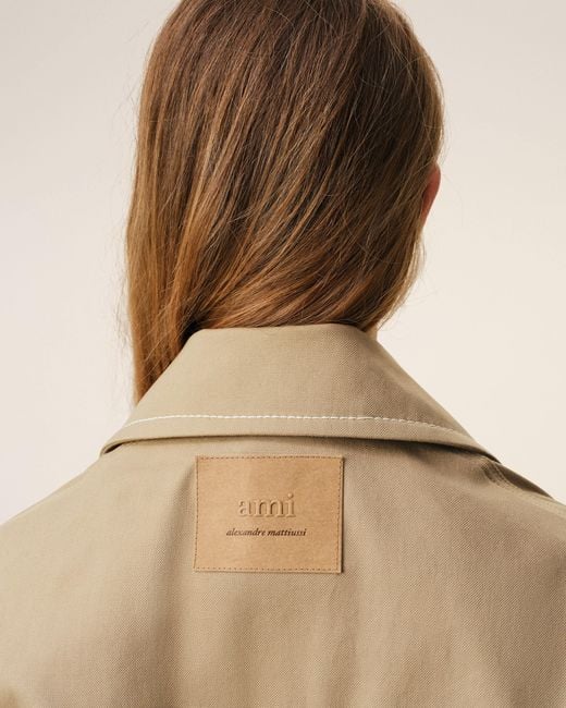 AMI Natural Cotton Worker Buttoned Jacket