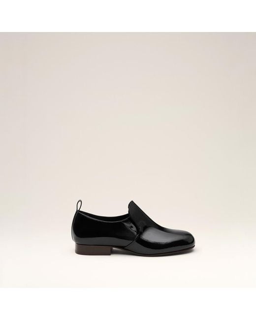 AMI Black Flat Cow Leather Shoes