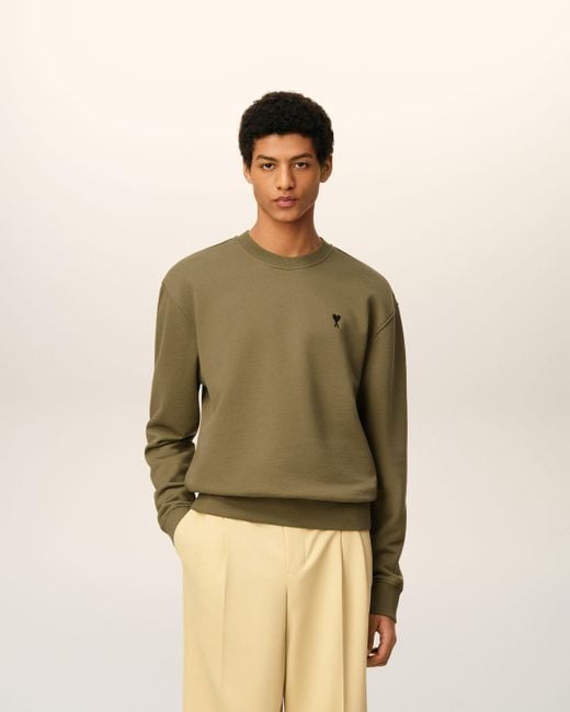 Sweatshirt Vert Ami De Coeur En Coton AMI pour homme en coloris Green