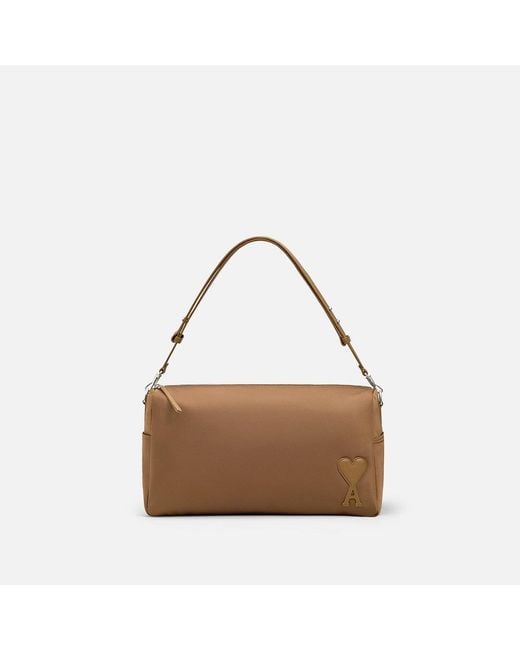 AMI Natural Nylon Canvas Marcel Large Bag