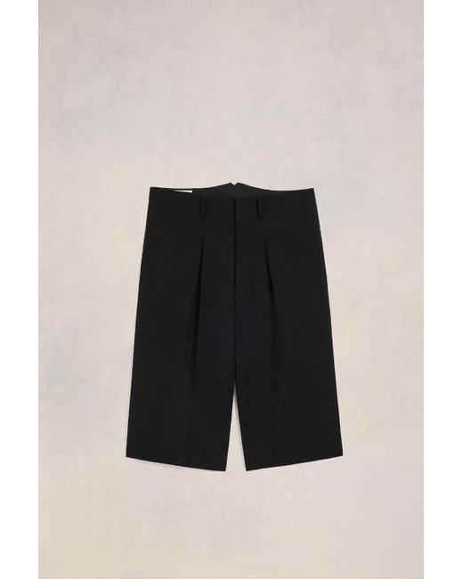 AMI Black Long Bermuda Shorts for men