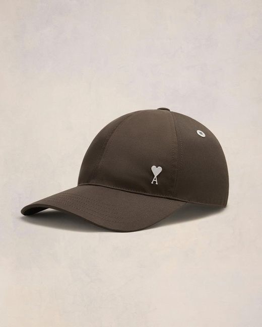 Ami Paris Ami De Coeur Stud Cap in Brown | Lyst