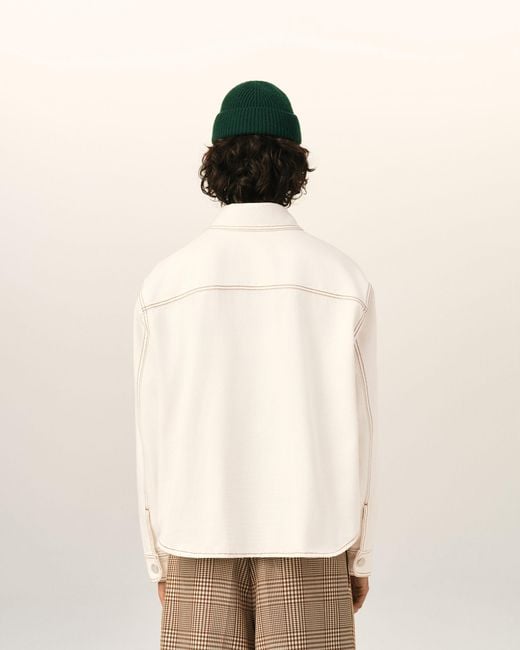 AMI Natural Cotton Ami De Coeur Overshirt for men