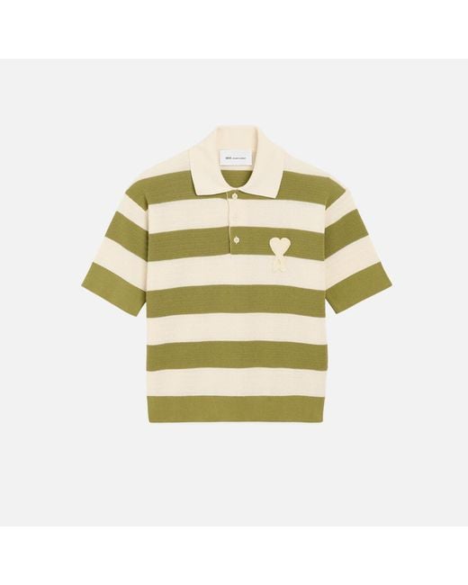 AMI Natural Cotton Short Sleeves Ami De Coeur Polo