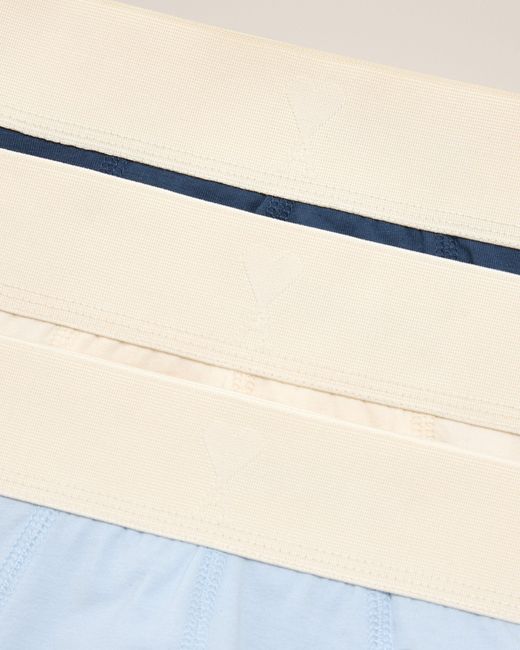 AMI Blue Cotton Three Pack Ami De Coeur Boxers for men
