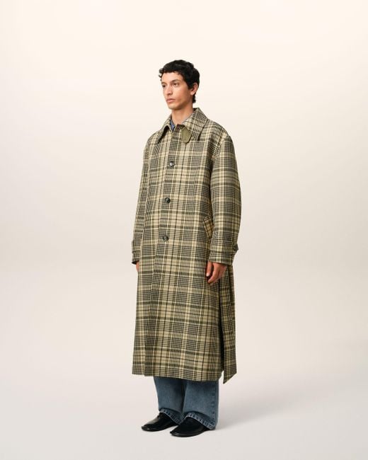 AMI Natural Bounded Belted Mac for men