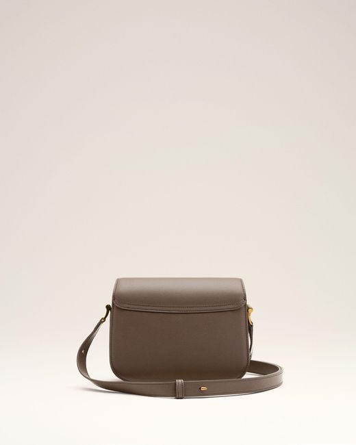 AMI Natural Cowhide Leather Paris Paris Bag
