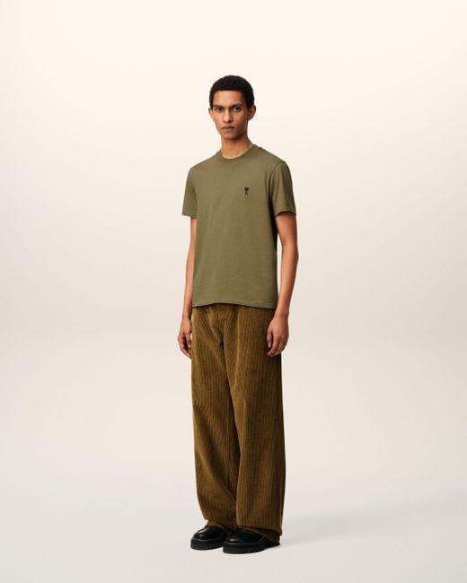 T-Shirt Vert Ami De Coeur En Coton AMI pour homme en coloris Green