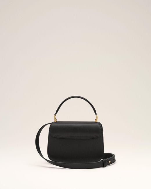 AMI Natural Cowhide Leather Paris Paris Top Handle Bag