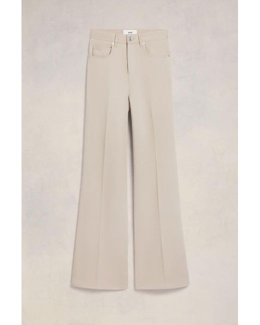 AMI Natural Flare Fit Trousers