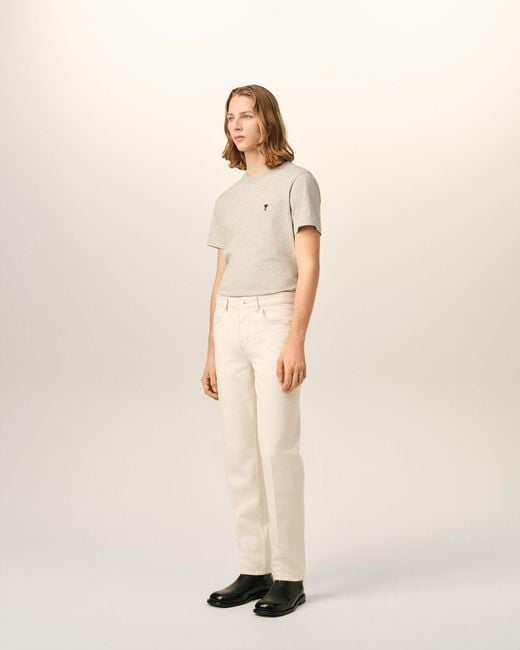 AMI Natural Parisian-Fit Cotton Jeans for men