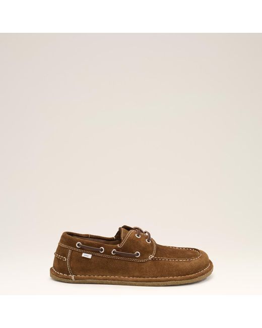 AMI Natural Cow Leather Boat Shoes