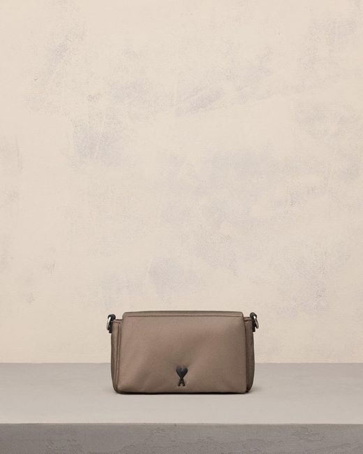 Ami Paris Ami De Coeur Lunch Box Bag in Natural | Lyst