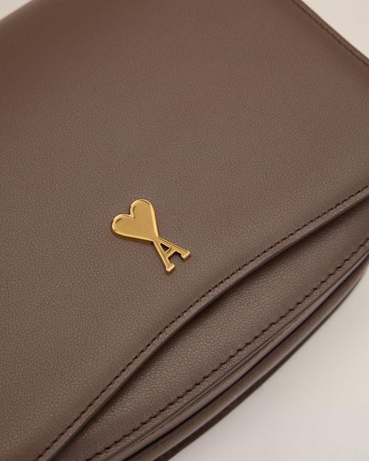 AMI Natural Cowhide Leather Paris Paris Bag