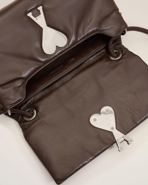 AMI Natural Cowhide Leather Voulez-Vous Bag