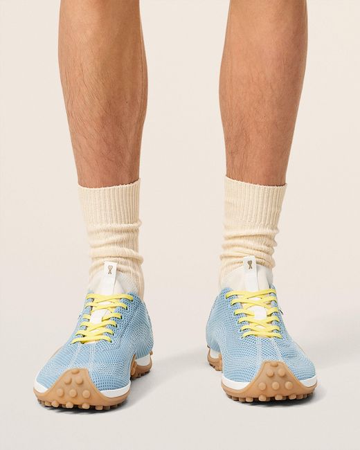 AMI Blue Mesh Mirage Sneakers