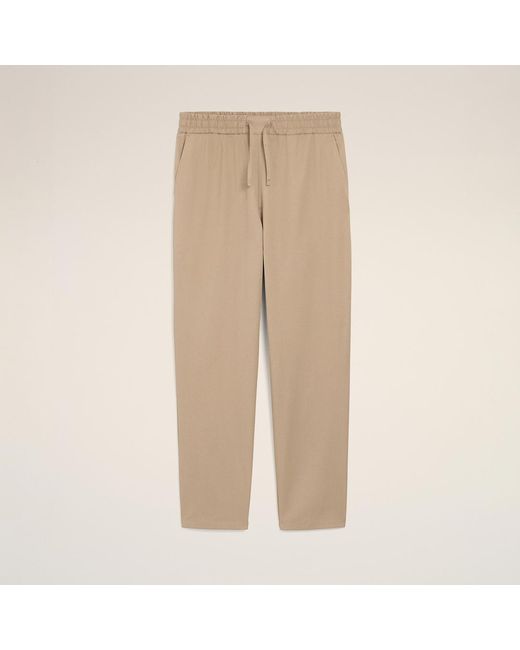 AMI Natural Cotton Elasticated Waist Trousers for men