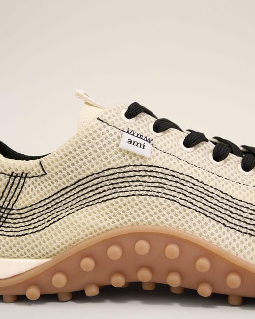 AMI Natural Mesh Mirage Sneakers