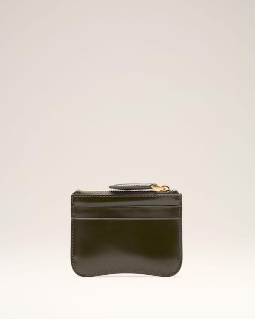 AMI Natural Cow Leather Paris Paris Zipped Card Holder