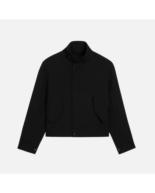 AMI Black New Wool Harrington Jacket for men