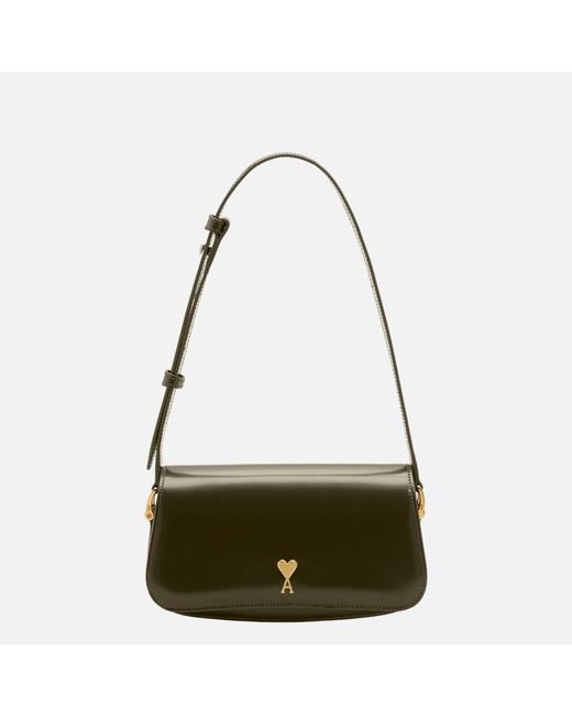 AMI Natural Cow Leather Shoulder Paris Paris Bag