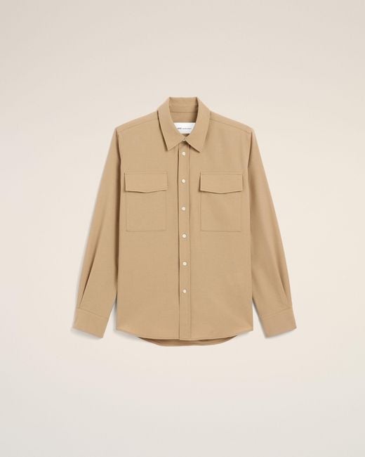 AMI Natural Wool Shirt for men