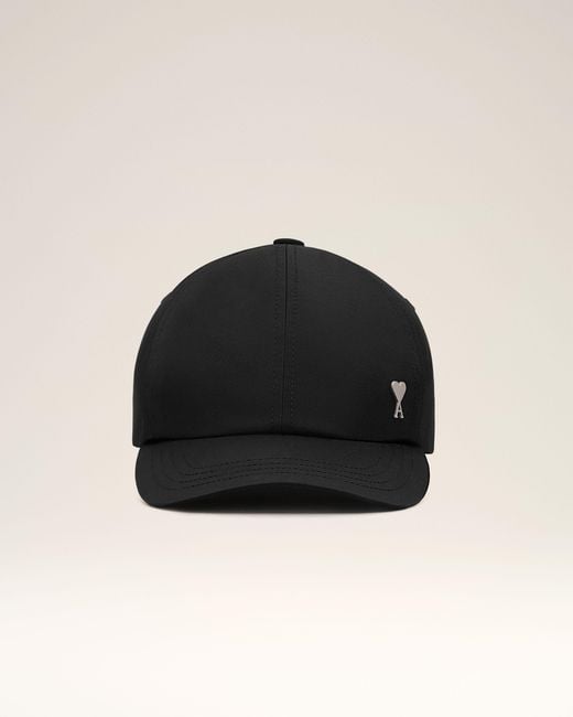 AMI Black Nylon Ami De Coeur Stud Cap