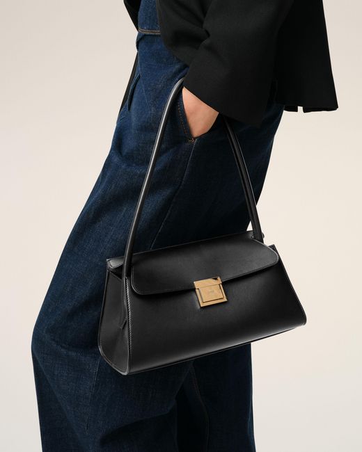 AMI Natural Cow Leather Small Mimi Bag