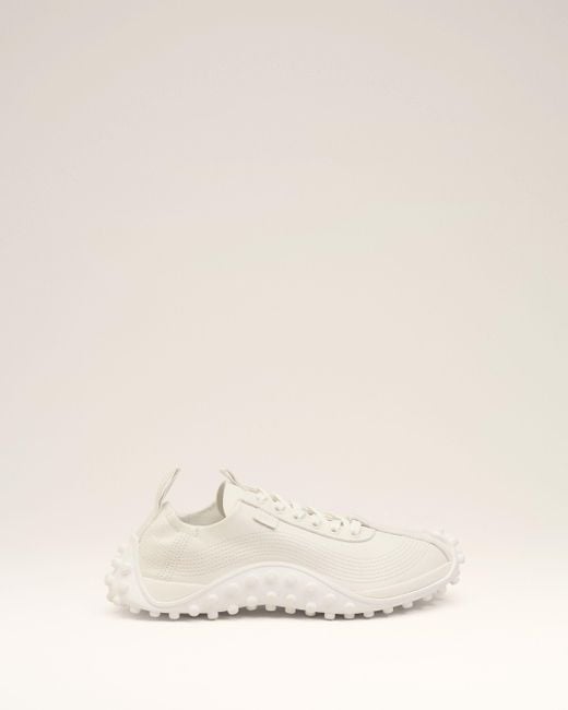 AMI Natural Smooth Leather Mirage Sneakers