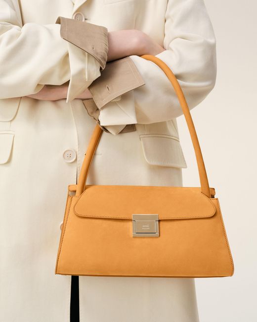 AMI Natural Cow Leather Small Mimi Bag
