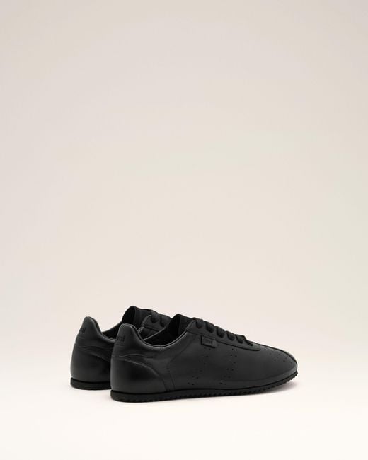 AMI Natural Cow Leather Soft Sneakers