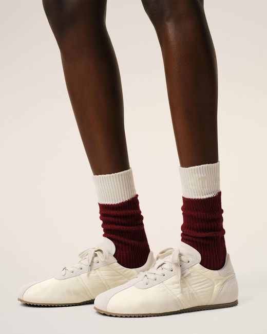 AMI Natural Nylon Soft Sneakers