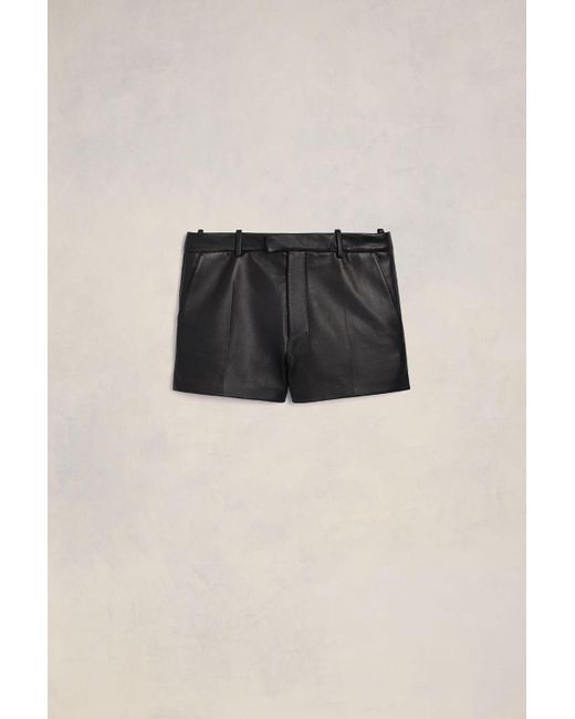 AMI Black Mini Shorts for men