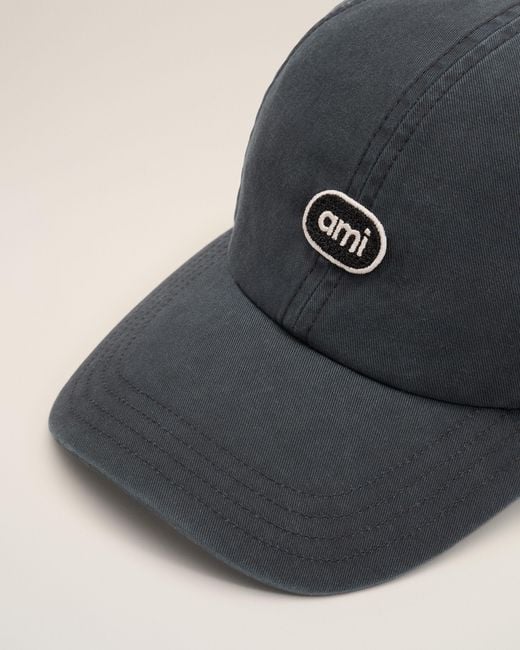 AMI Blue Cotton Cap With Ami Patch